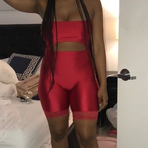 Red FASHION NOVA Jumpsuit